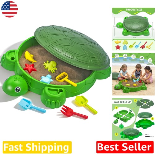 Turtle sandbox lid - sandbox, w/